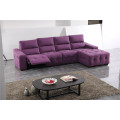 Sofá de salón con sofá moderno de cuero genuino (415)